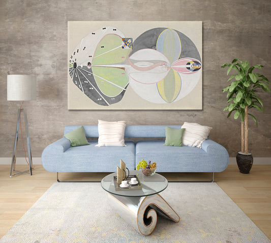 Abstract Geometric Art Incredible Soft Pastel Colors Modern Canvas Print Abstract Art Print Artesty