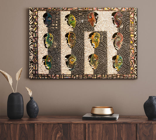 Unique Abstract Aesthetic Artist Expression Lines Shapes and Colors Abstract Art Print Artesty