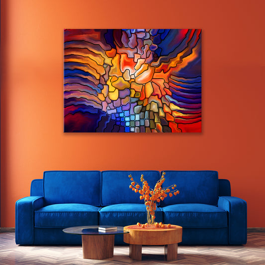 Abstract Romantic Abstract Art Print Artesty 1 panel 24" x 16"