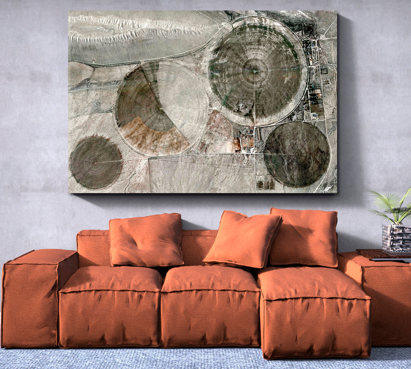 ALLEGORY Abstract Naturalism Aerial View Photo Relief Fields USA Abstract Art Print Artesty