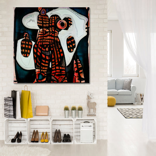 Trendy African Motifs Style Modern Abstraction Abstract Art Print Artesty