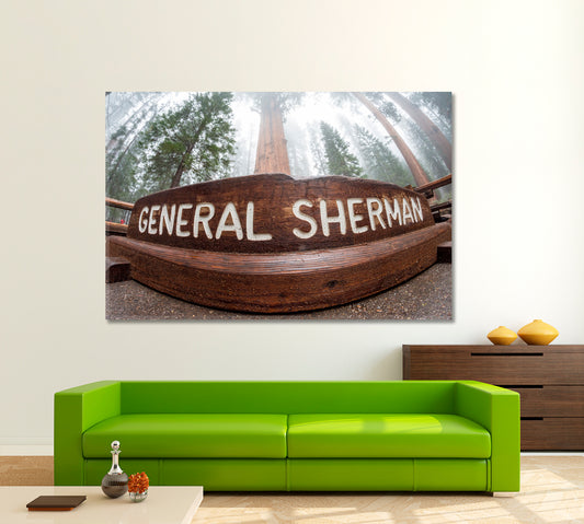 Sequoia National Park California USA Famous Landmarks Artwork Print Artesty 1 panel 24" x 16"