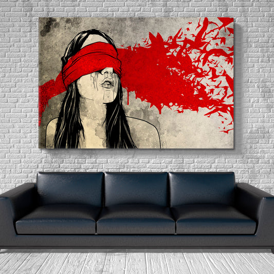 Sierra Leone Contemporary Art Artesty 1 panel 24" x 16"