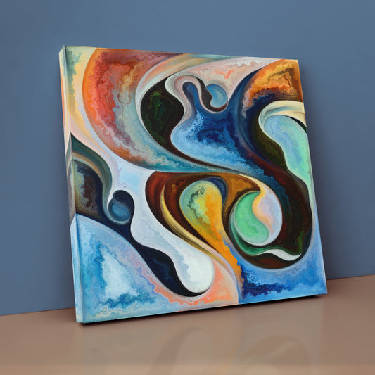 Design Creativity and Imagination Abstract Square Panel Abstract Art Print Artesty 1 Panel 12"x12"