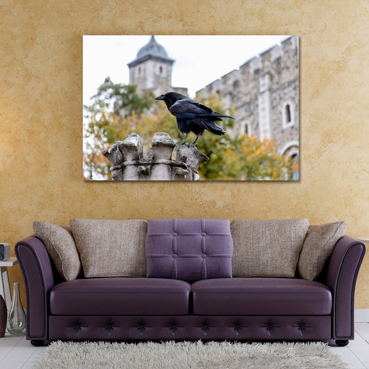 UK MYTHS LEGENDS Ravens London Tower Urban City Black Crow Cities Wall Art Artesty