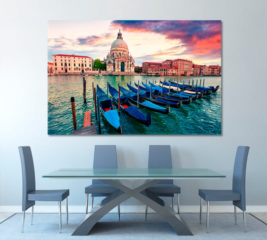 Gondolas Grand Canal Basilica Santa Maria Venice Italy Cities Wall Art Artesty