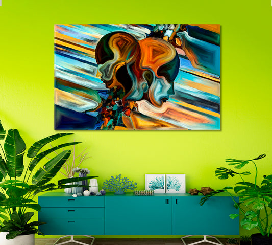 Unity Creation Abstract Mosaic Patterns Consciousness Art Artesty 1 panel 24" x 16"