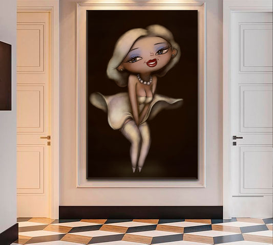 MARILYN MONROE Blond Cute Pretty Woman - Vertical Fine Art Artesty