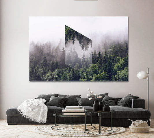 Fogy Forest Perfection Scenery Landscape Fine Art Print Artesty 1 panel 24" x 16"
