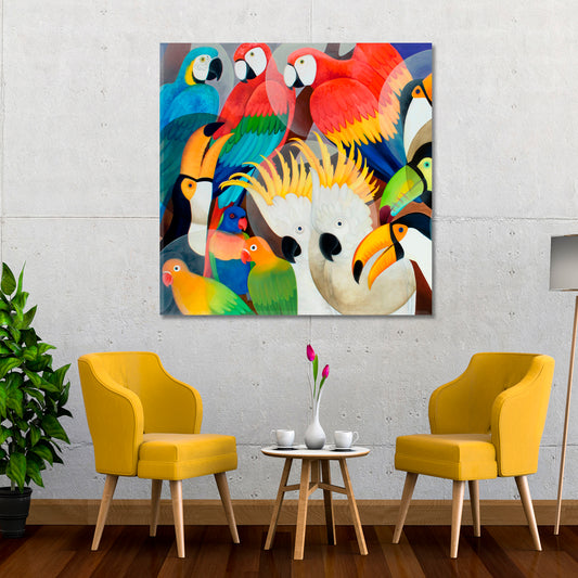 SRI LANKA Exotic Tropical Inspiration Abstract Contemporary Tropical, Exotic Art Print Artesty 1 Panel 12"x12"