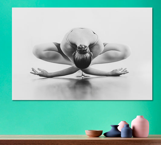 BALLET Beautiful Ballerina Classic Dancer Fine Art Black White Pop Culture Canvas Print Artesty 1 panel 24" x 16"