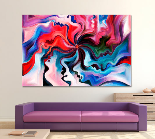 Spectral Love Abstract Design Abstract Art Print Artesty 1 panel 24" x 16"
