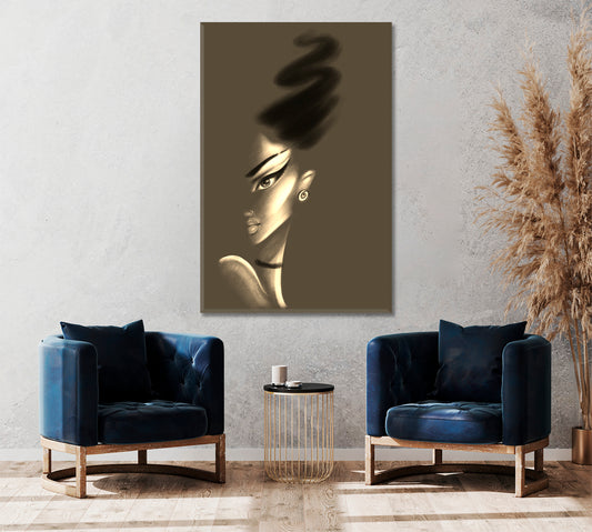 FASHION Beautiful woman Pretty Woman Pastel - Vertical People Portrait Wall Hangings Artesty