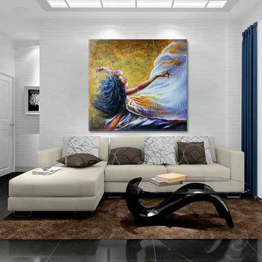 YOU ARE THE WIND FOR MY WINGS Beautiful Woman Fine Art - Square Panel Fine Art Artesty 1 Panel 12"x12"