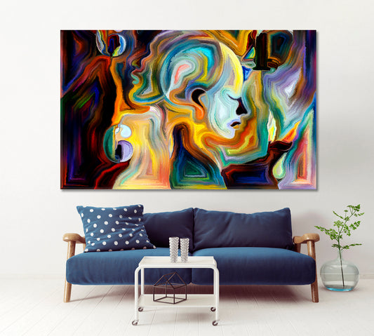 Harmony Forms and Colors of Nature Consciousness Art Artesty 1 panel 24" x 16"