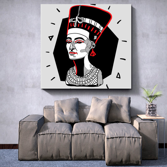 NEFERTITI Goddess Ancient Egyptian Queen Contemporary Style Contemporary Art Artesty