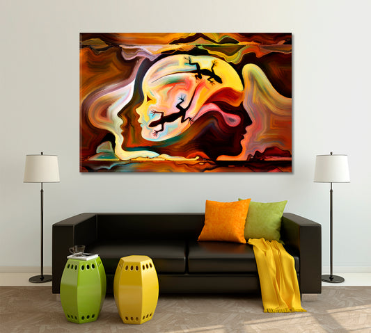 Modern Expressionism and Spirituality Consciousness Art Artesty 1 panel 24" x 16"