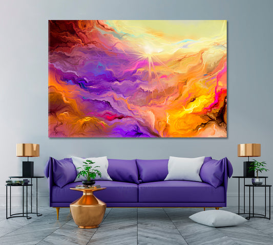 Color Motion Contemporary Art Artesty 1 panel 24" x 16"