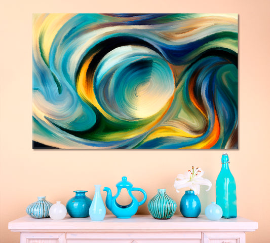 Modern Abstract Expressionism and Spirituality Abstract Art Print Artesty 1 panel 24" x 16"