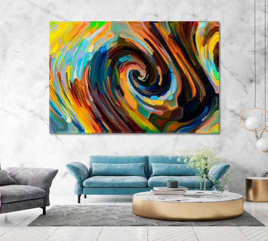 VORTEX INTERWEAVING FLOW Unique Abstract Art Abstract Art Print Artesty 1 panel 24" x 16"