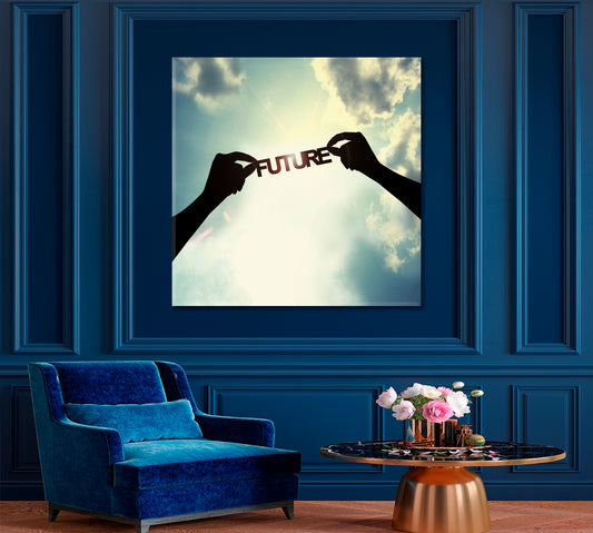 FUTURE Sky Skyscape Safety Environment Protection Skyscape Canvas Artesty