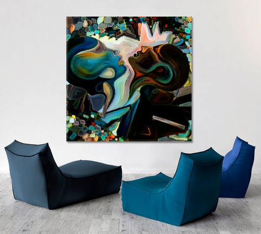 WORLD OF LOVE Abstract Surreal Painting Consciousness Art Artesty