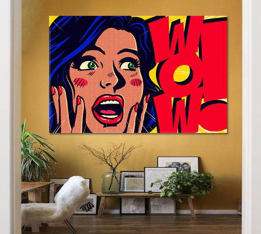 Old Pop Art Style Comic Retro Poster Design Pop Art Canvas Print Artesty 1 panel 24" x 16"