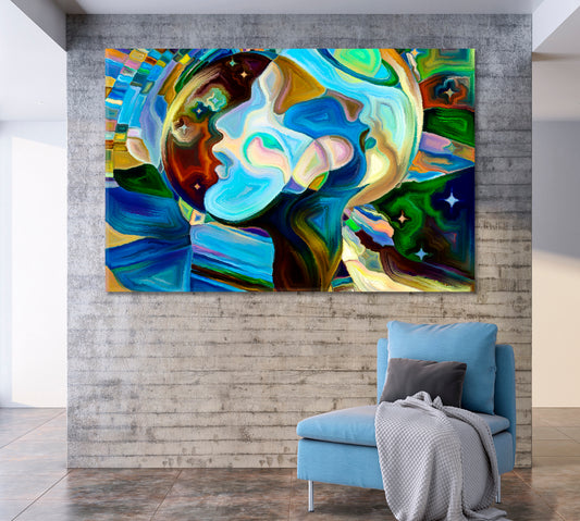 Looking Into Universe Consciousness Art Artesty 1 panel 24" x 16"