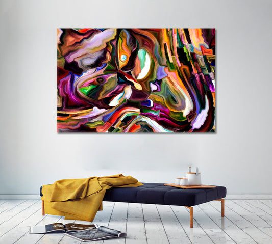 Nature In Colors And Shapes Abstract Pattern Abstract Art Print Artesty 1 panel 24" x 16"