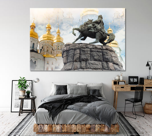 Golden Dome Pechersk Lavra Church Kyiv Ukraine Cities Wall Art Artesty