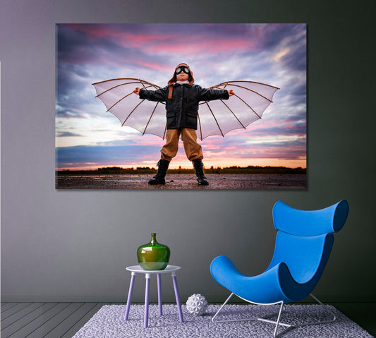 Pilot and Dreams of Flying Poster Photo Art Artesty
