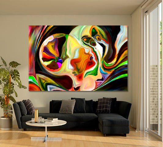 CONTEMPORARY ART Abstract Forms and Nature Lines Contemporary Art Artesty 1 panel 24" x 16"