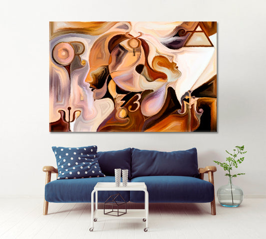 Human Universe Abstract Art Print Artesty 1 panel 24" x 16"