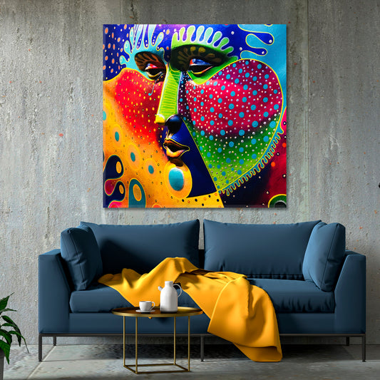 ABSTRACT FACE Contemporary Fine Art Artesty