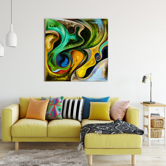 Similarity Square Panel Abstract Art Print Artesty 1 Panel 12"x12"