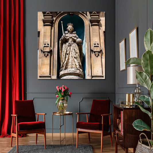 Queen Elizabeth Urban Architecture London UK - S Famous Landmarks Artwork Print Artesty 1 Panel 12"x12"