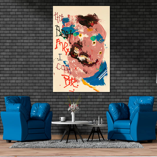 THE BEST ME I CAN BE Contemporary Figurative Graffiti Style Abstract Art Print Artesty