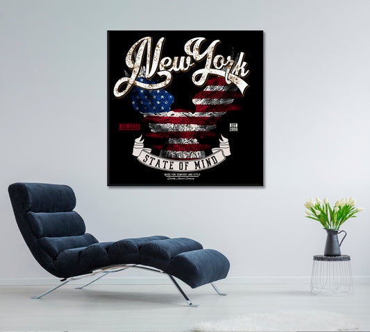 NEW YORK New Generation Vintage Poster Posters, Flags Giclee Print Artesty