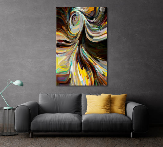 Abstract Swirling Colorful Modern Art Abstract Art Print Artesty