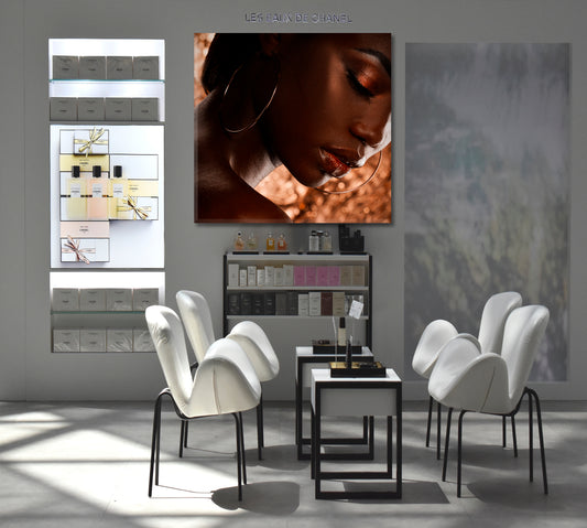 GOLDEN BEAUTY African American Girl Beauty Salon Artwork Prints Artesty