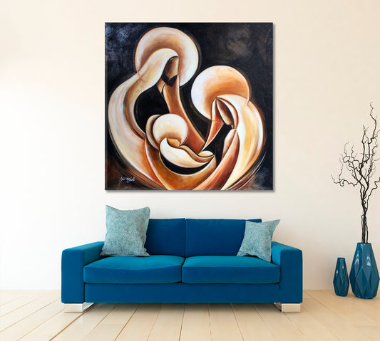 CHRISTMAS Modern Painting Religious Modern Art Artesty