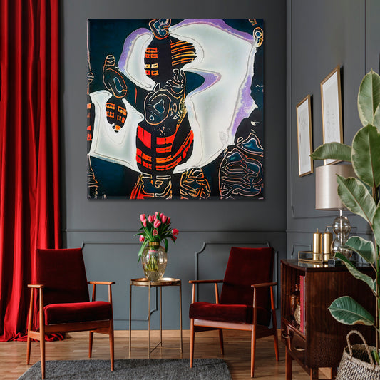 African Motif Modern Abstract Art Abstract Art Print Artesty