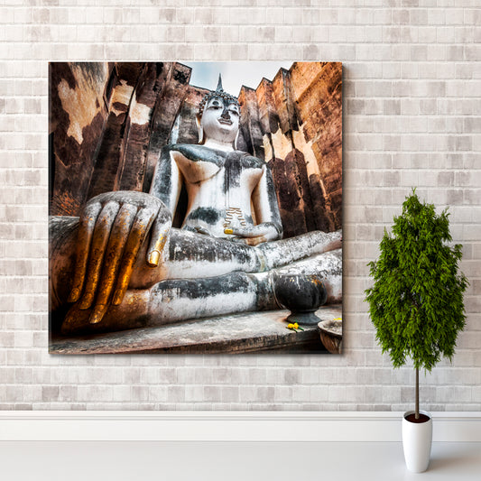 TRAVELER Sukhothai Historical Park Ancient Buddha Temple Famous Landmarks Artwork Print Artesty