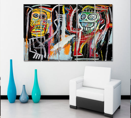 Basquiat Inspired Poster Abstract Art Print Artesty