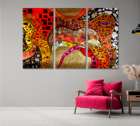 TRIPPY Psychedelic Visual Abstract Vivid Shapes Abstract Art Print Artesty