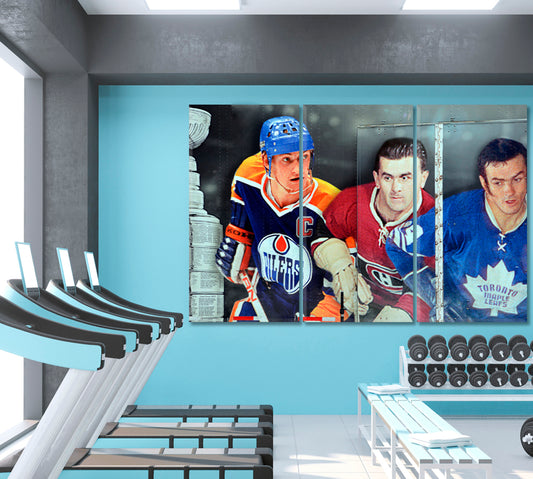 HOCKEY FANS NHL Street Art Canada MAN CAVE Decor Canvas Print Motivation Sport Poster Print Decor Artesty