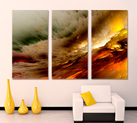 Abstract Sky Contemporary Art Artesty 3 panels 36" x 24"