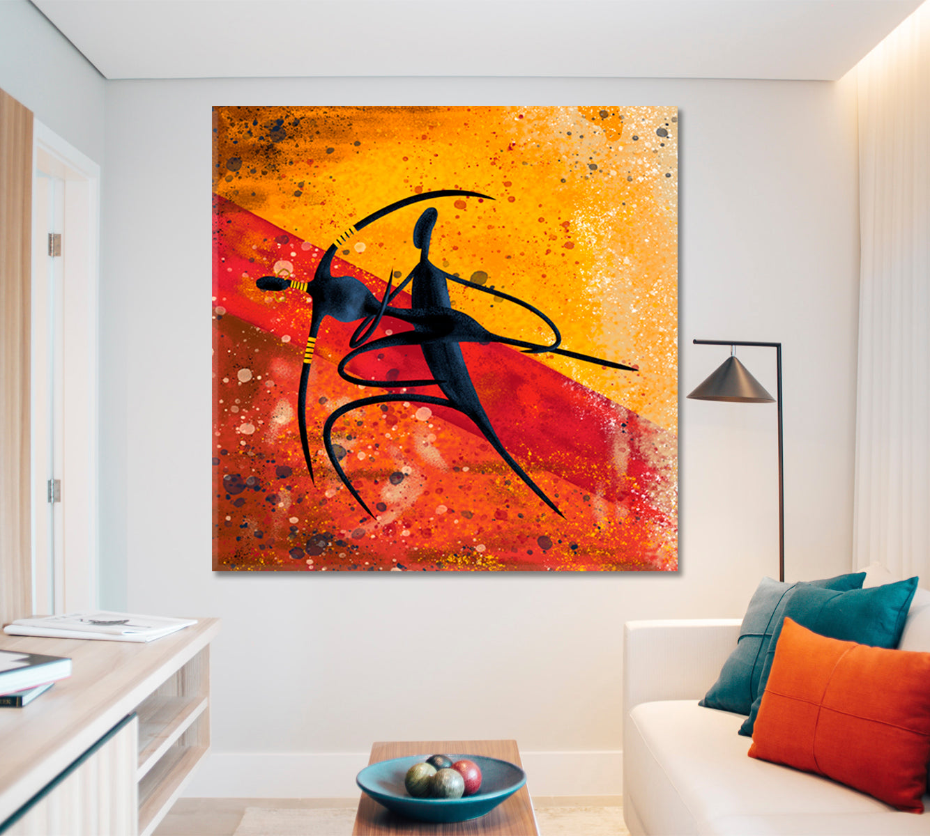 African Motives Abstract Art Print Artesty