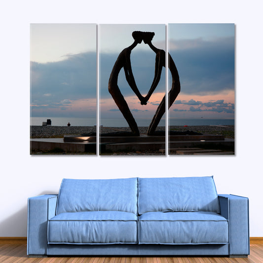 Sculpture First love Famous Landmarks Artwork Print Artesty 1 panel 24" x 16"