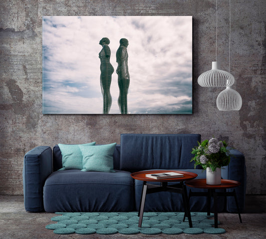 ALI AND NINO Abstract Unique Urban Architecture Georgia Famous Landmarks Artwork Print Artesty 1 panel 24" x 16"